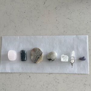 Natural Stone Decor Set - Multicolor